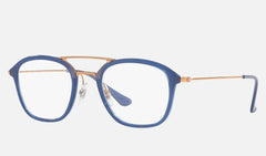Ray Ban RX7098 Eyeglasses 50-21-145 Transparent Blue 5727 RB7098 RB 7098