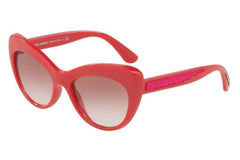 Dolce & Gabbana DG6110 30978D Pink Semi-Cat Eye Sunglasses 52-18-140