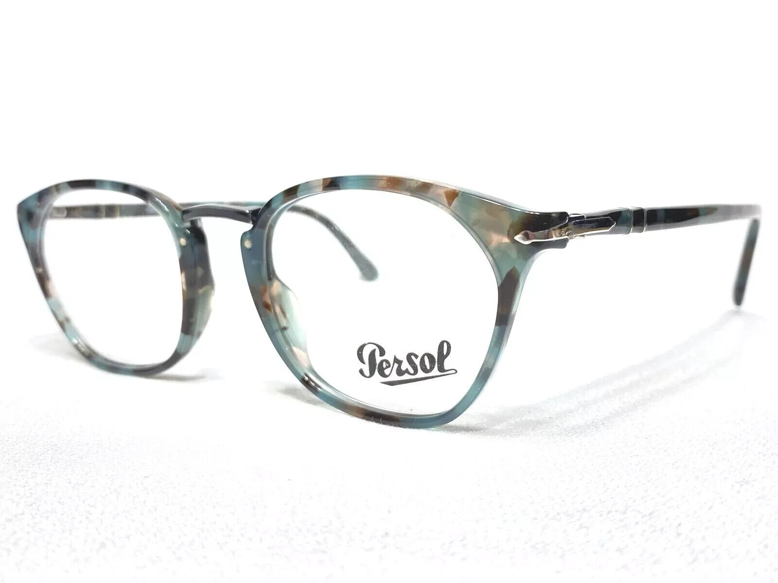 Persol PO3209V 1070 Tortoise Azure Square Eyeglasses 50-21-145