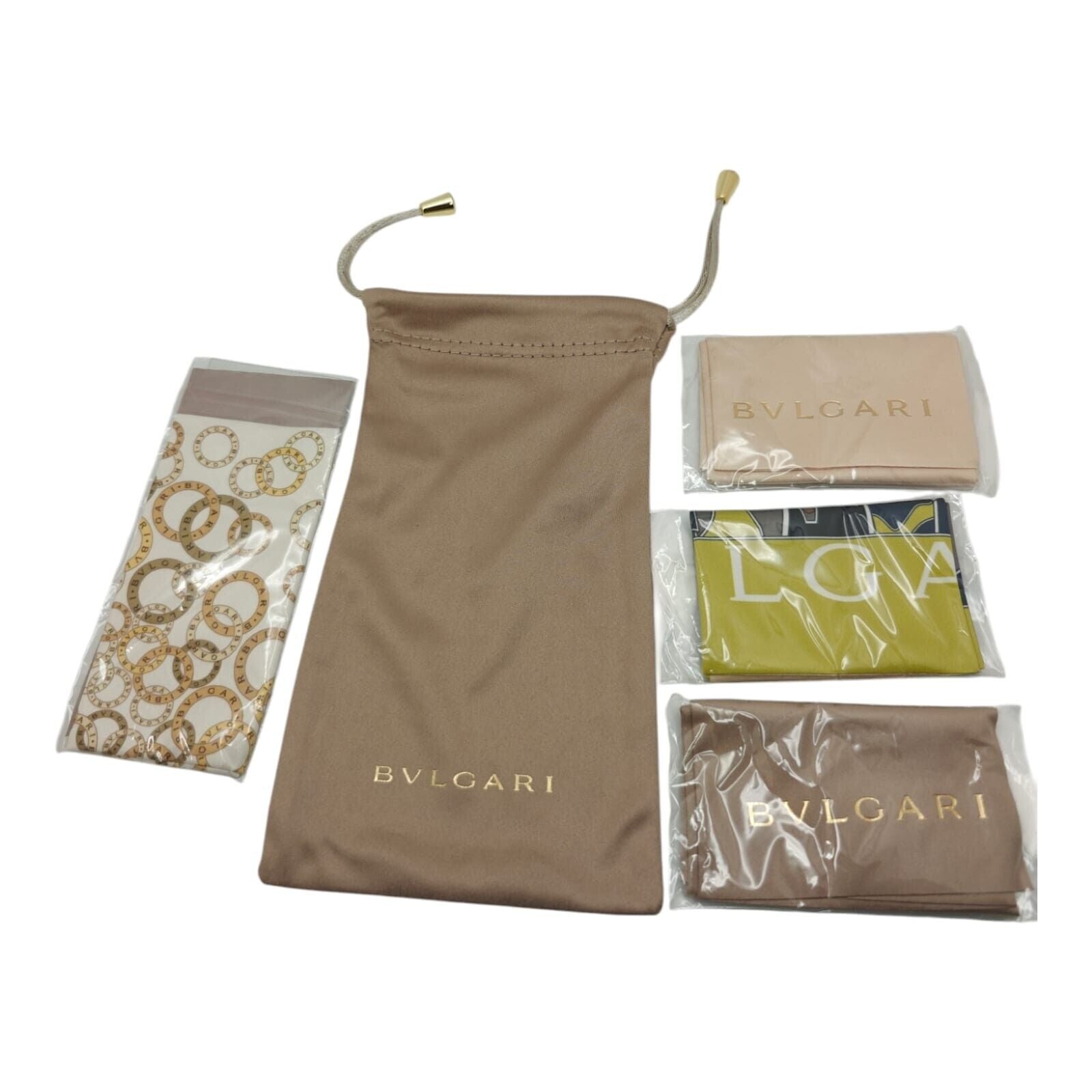 Bvlgari Pouch with 4 Cleaning Cloths - Authentic Designer Accessory