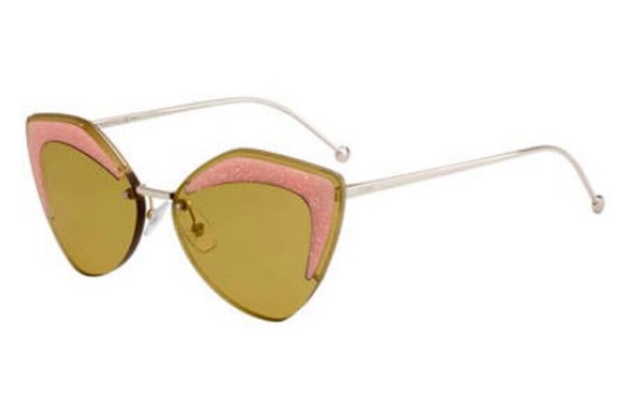 Fendi FF0355/S Sunglasses Gold w/Brown Lens FMP FF 0355/S