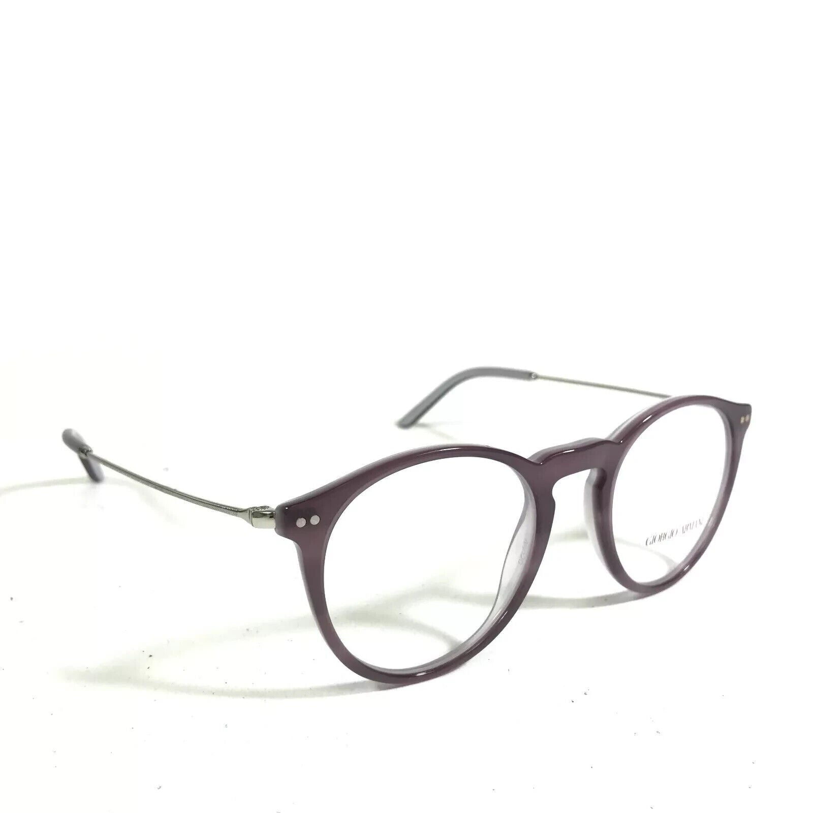 Giorgio Armani AR 7161 5689 Eyeglasses Frames Purple Silver Round 50-20-145