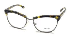 Prada VPR 14S UBN-101 Tortoise Brown Yellow Cat Eyeglasses Frames 55-16 140