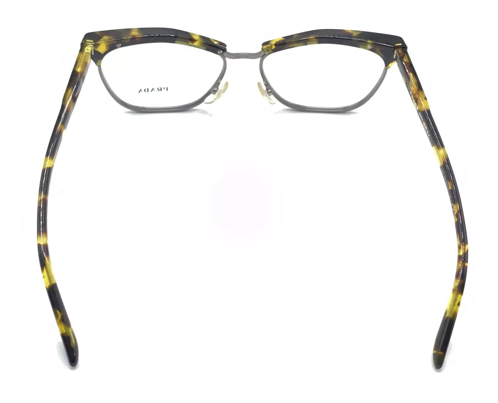 Prada VPR 14S UBN-101 Tortoise Brown Yellow Cat Eyeglasses Frames 55-16 140