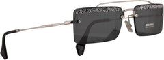 Miu Miu SMU59T Sunglasses Silver w/Grey 58mm Lens KJL1A1 MU 59TS MU59TS
