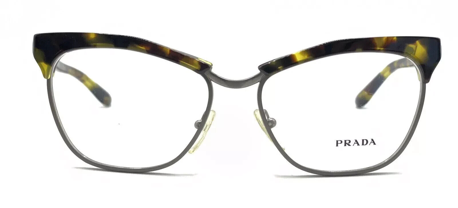 Prada VPR 14S UBN-101 Tortoise Brown Yellow Cat Eyeglasses Frames 55-16 140