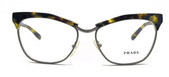 Prada VPR 14S UBN-101 Tortoise Brown Yellow Cat Eyeglasses Frames 55-16 140