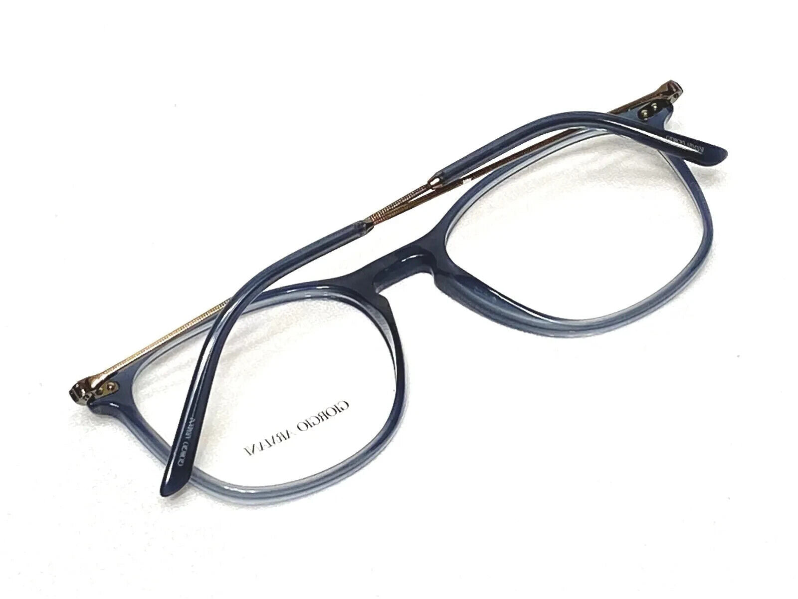 Giorgio Armani AR7160 5680 Mens Opal Green Round Eyeglasses 51-19-145